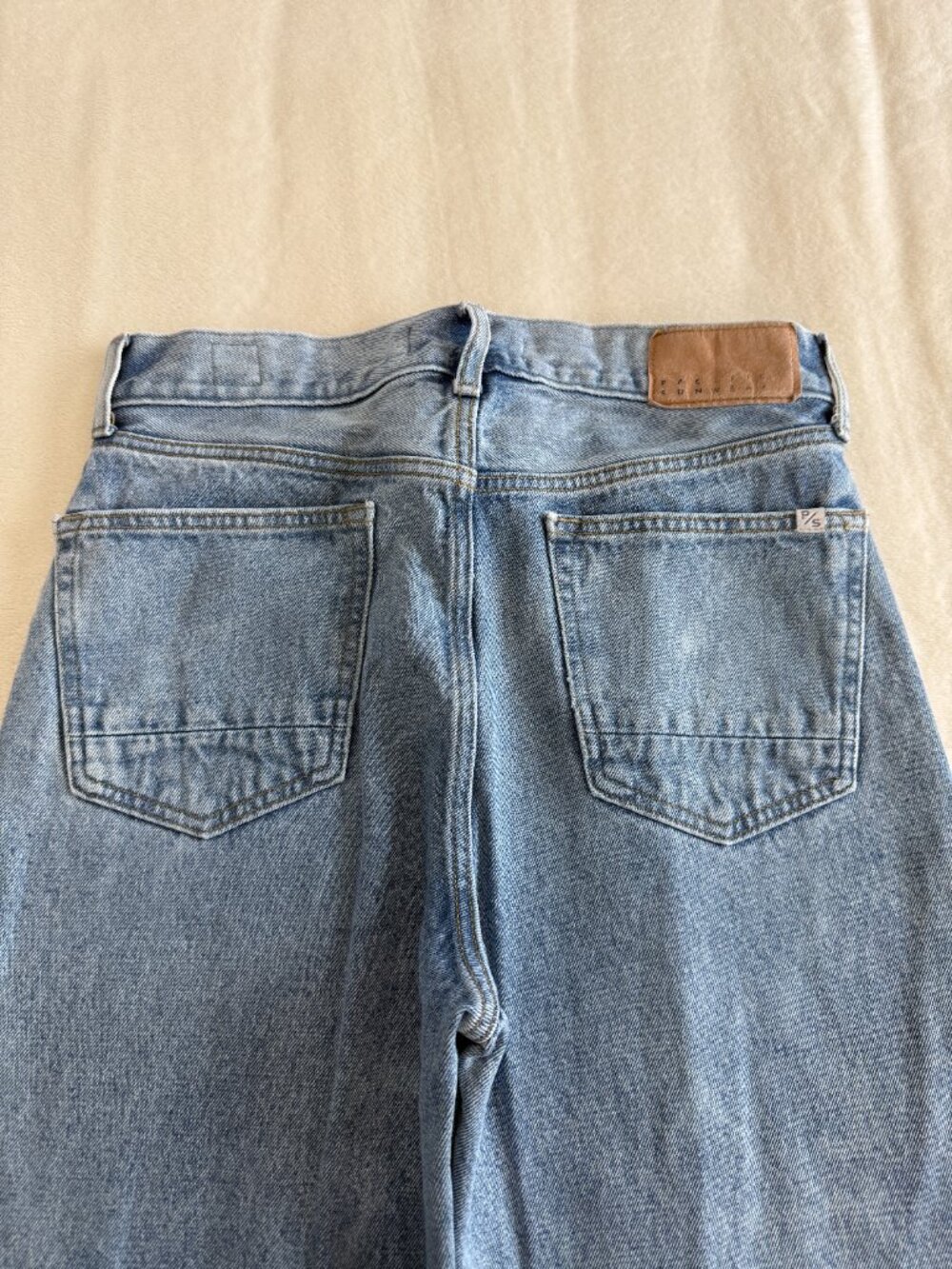 PacSun Blake Extreme Baggy Jeans 29x30 Light Wash Raw Hem Wide Leg - Picture 4 of 16